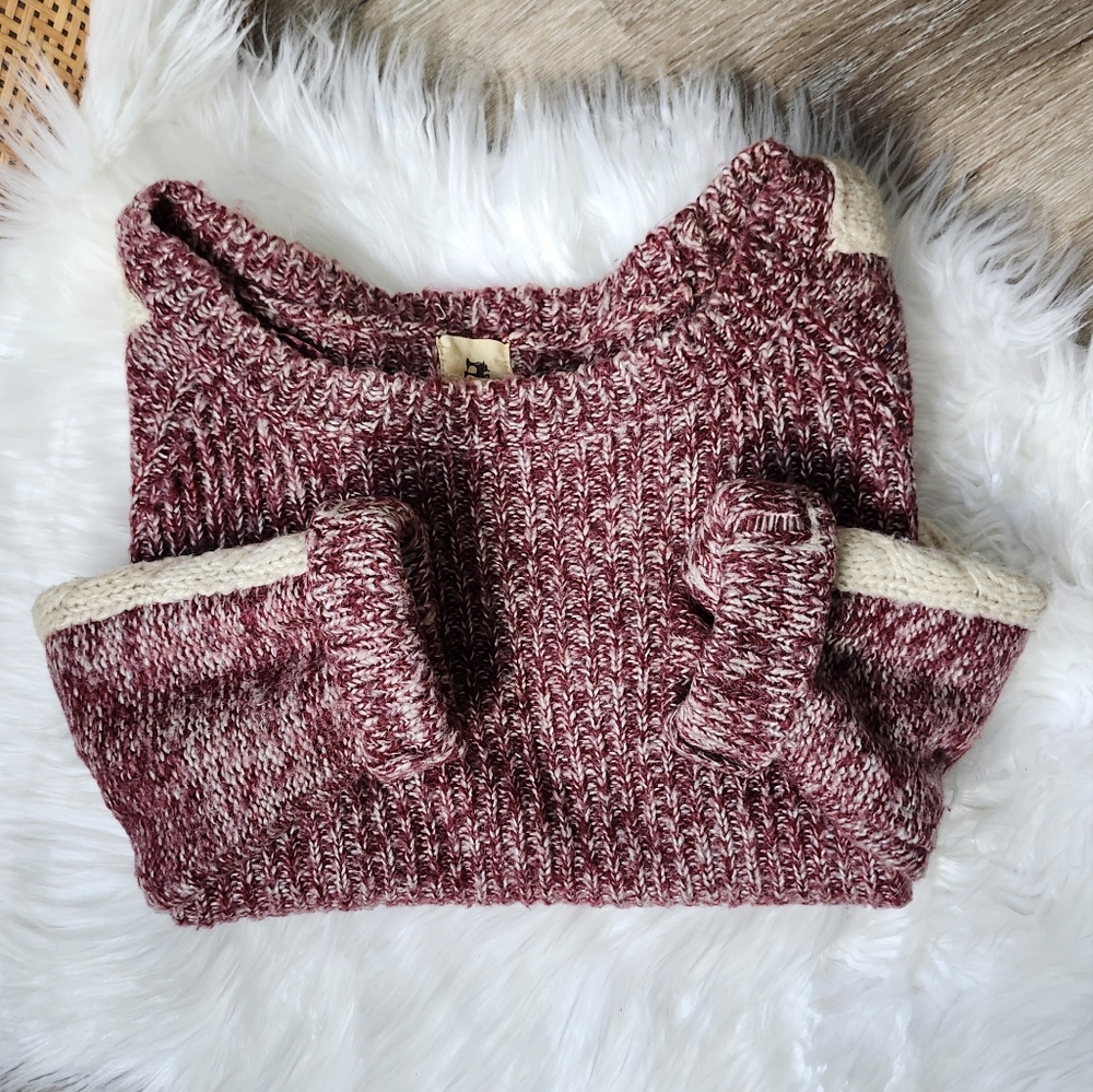 Maroon Knit Sweater - Picture 2 of 8
